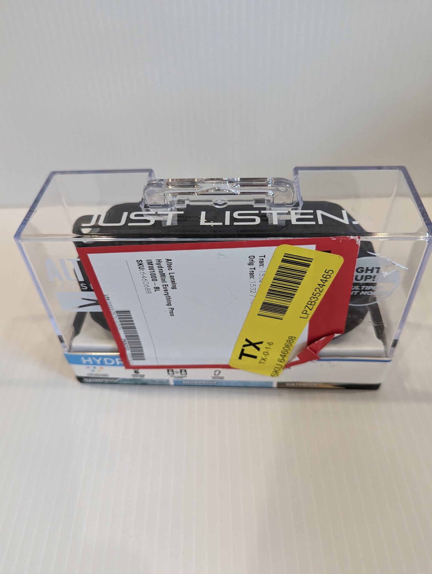 Bluetooth Hydra Mini Waterproof Speaker - by ALTEC LANSING - IMW1000-BLK - NEW