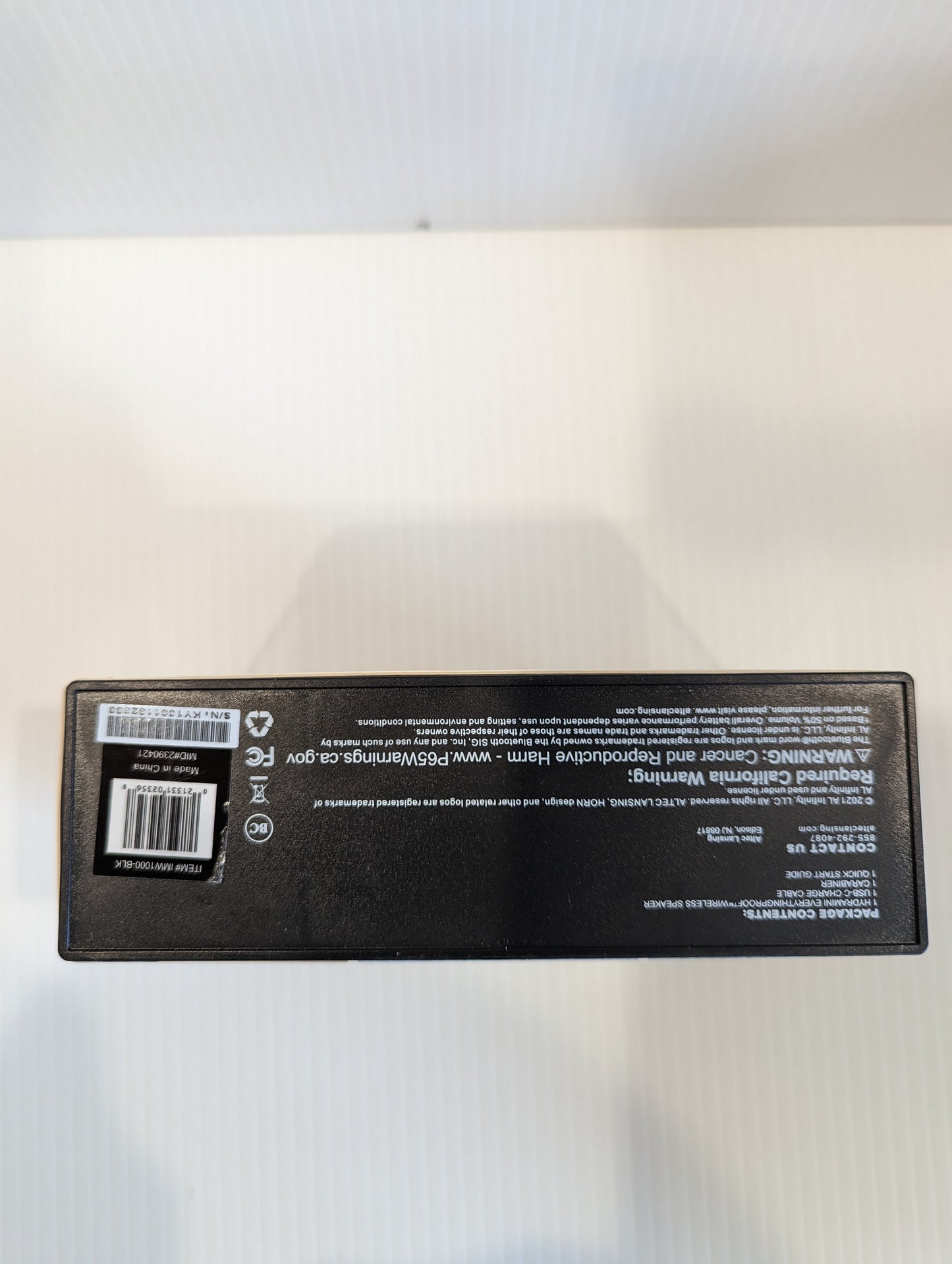 Bluetooth Hydra Mini Waterproof Speaker - by ALTEC LANSING - IMW1000-BLK - NEW