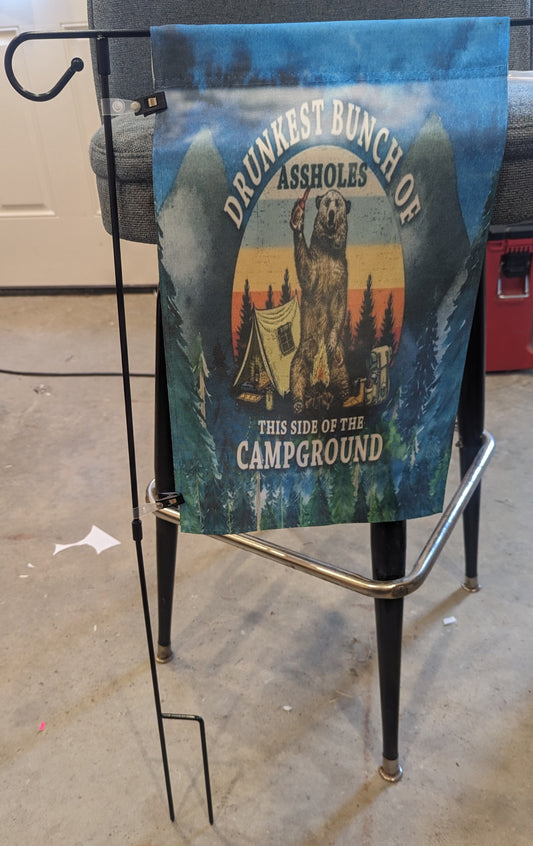 Garden Flag Druckest Bunch Of *** Campground