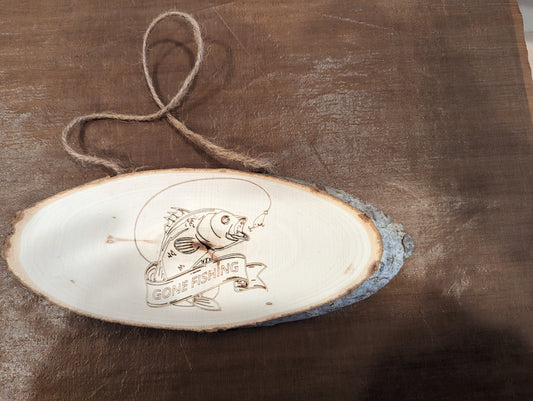 Mini Custom Made Hanging Sign Bass