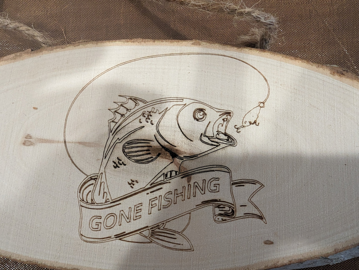 Mini Custom Made Hanging Sign Bass