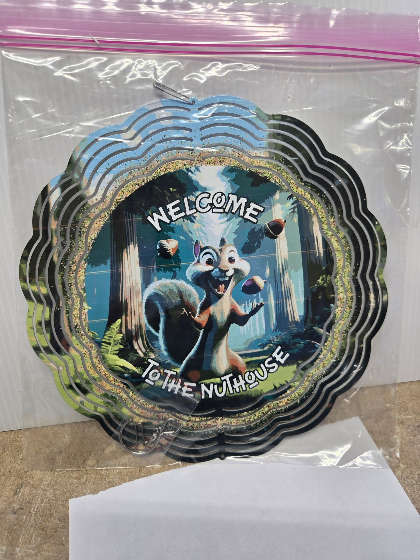 Nuts Squirrel Wind Spinner