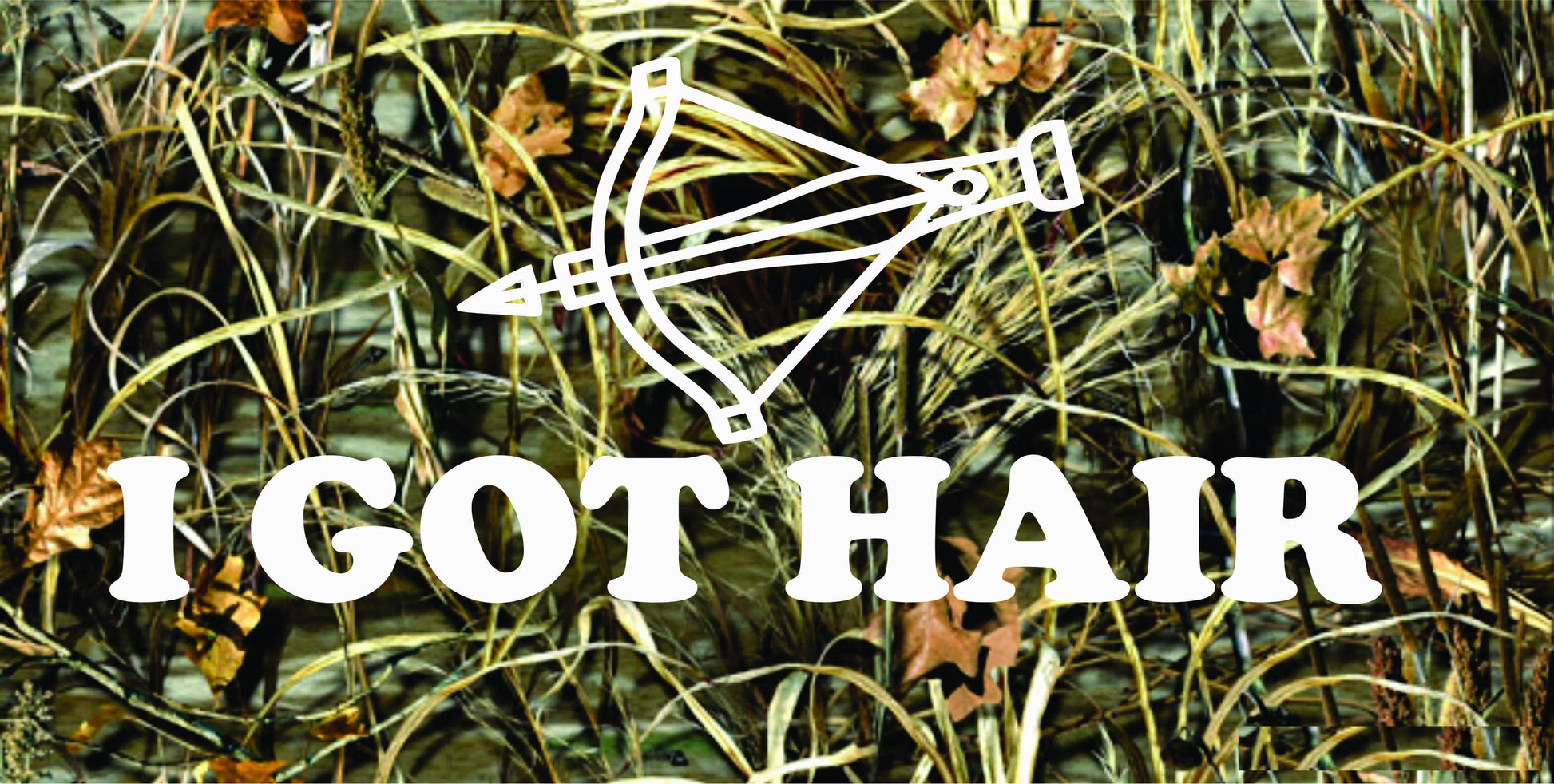 crossbow hair custom made license plate