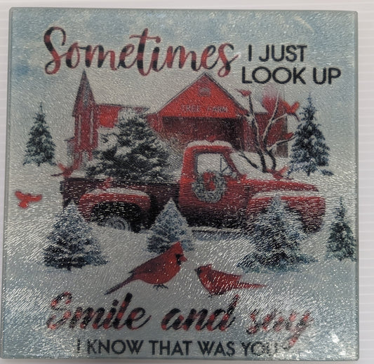 Cutting Board Square Sometime I look I just look up