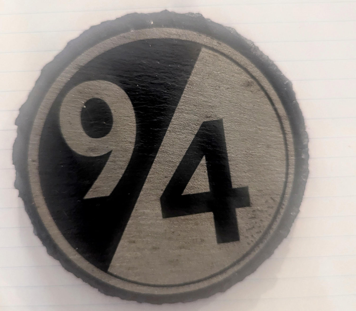 94 Combat Engineer  Slate Round Coaster