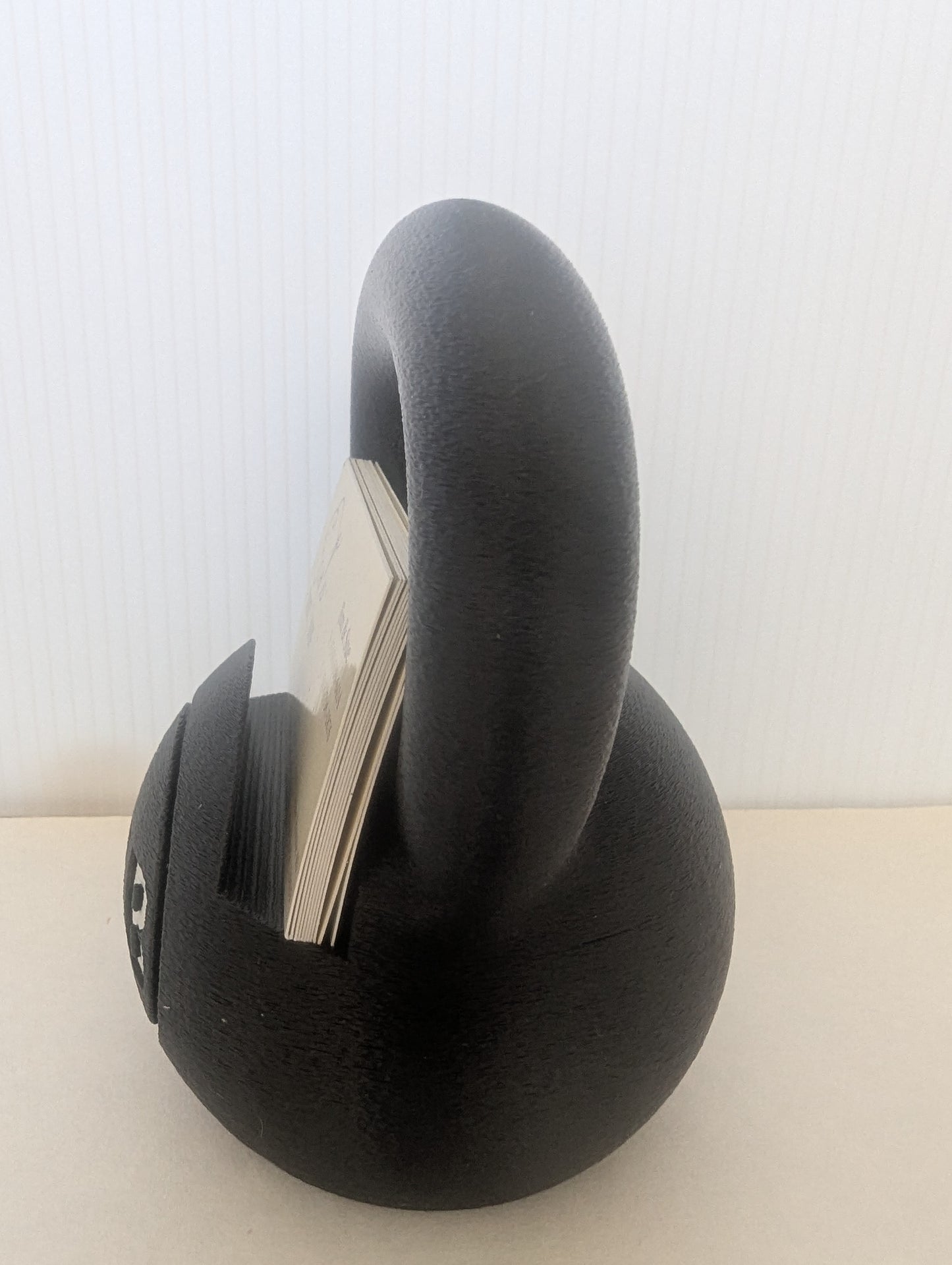 Kettlebell Business Card Holder 35LB | Personalized Gym Desk Accessory | Personal Trainer Gift | 3D Printed Fitness Decor for Coach or Chiropractor