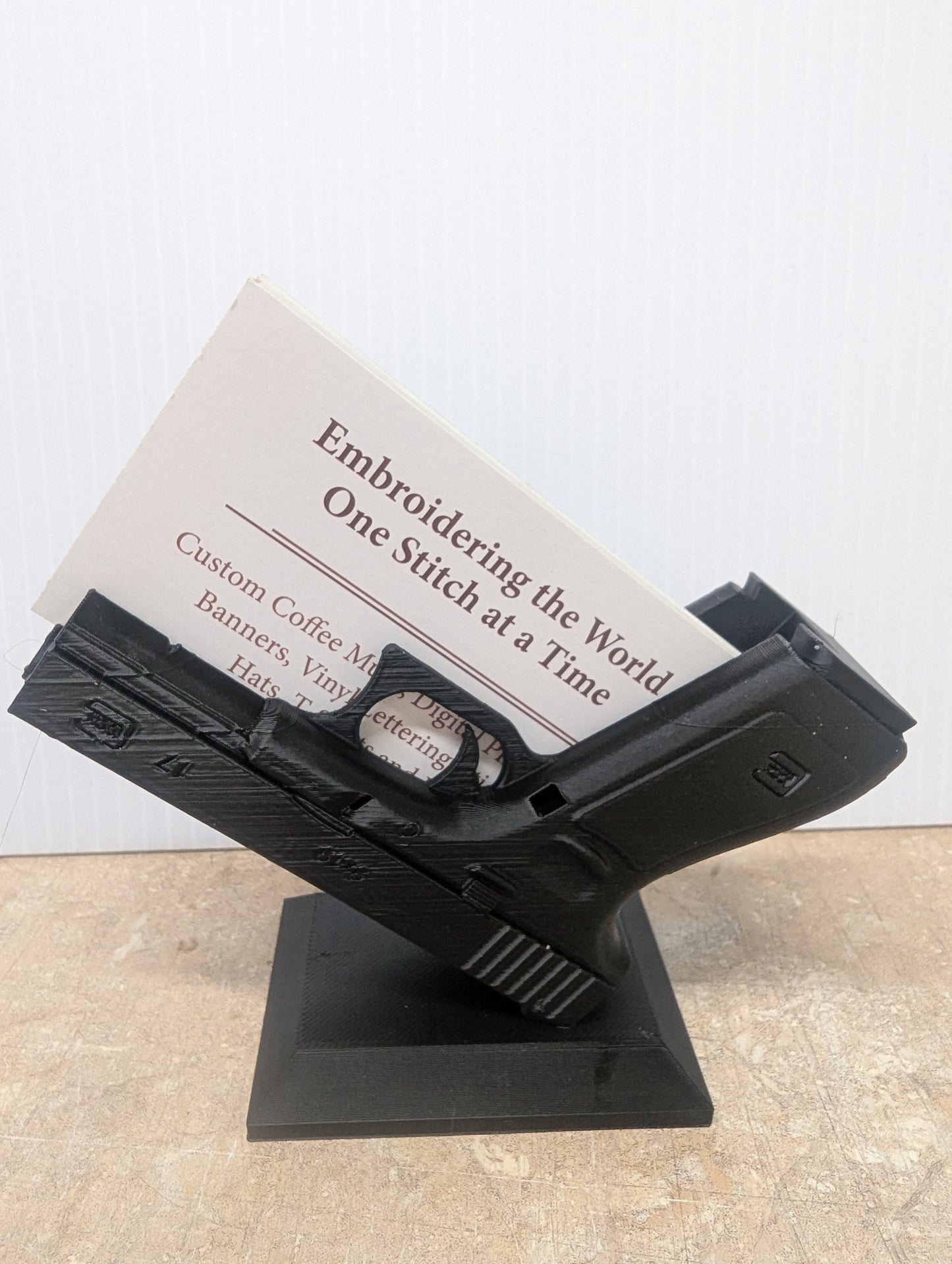 Tactical Glock Business Card Holder - Gun Enthusiast Desk Accessory