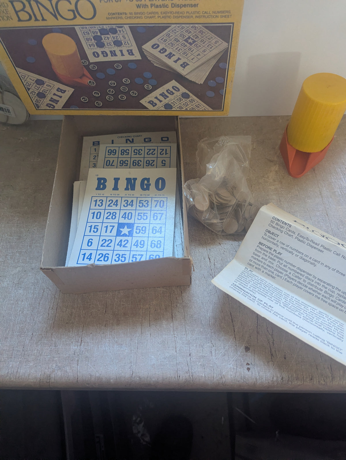 Vintage 1981 Bingo Game Set – 100% Complete in Original Box (Fully Working)