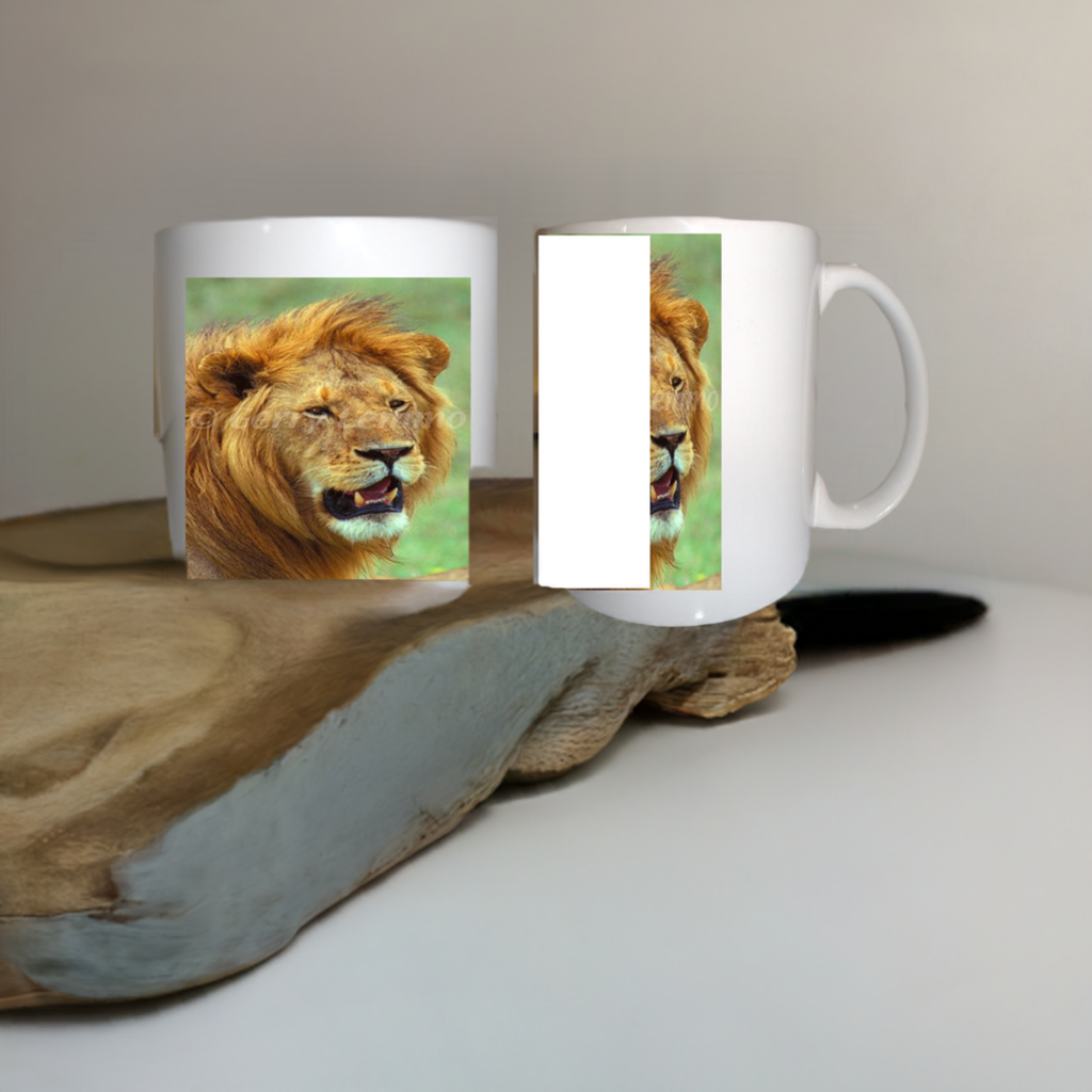 African Lion 12 oz Coffee Mug