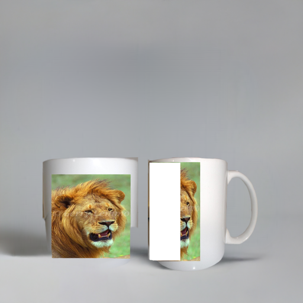 African Lion 12 oz Coffee Mug