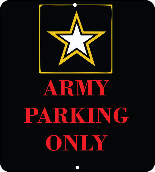 Army Parking Sign 8 X 10