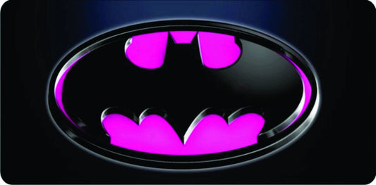 Batman Custom Made Lice plate Pink