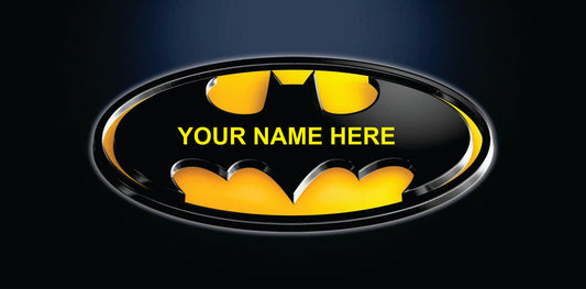 Batman Yellow Custom Made Add your name for free