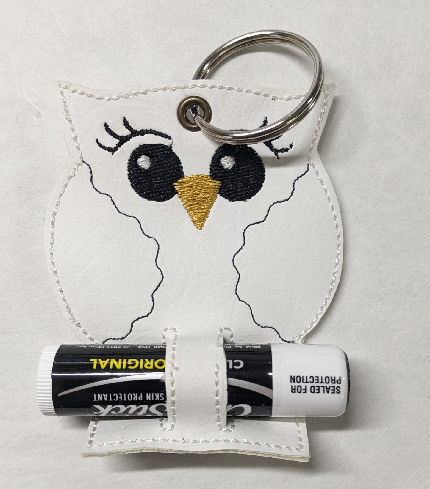 Owl Key Chain Chapstick Holder