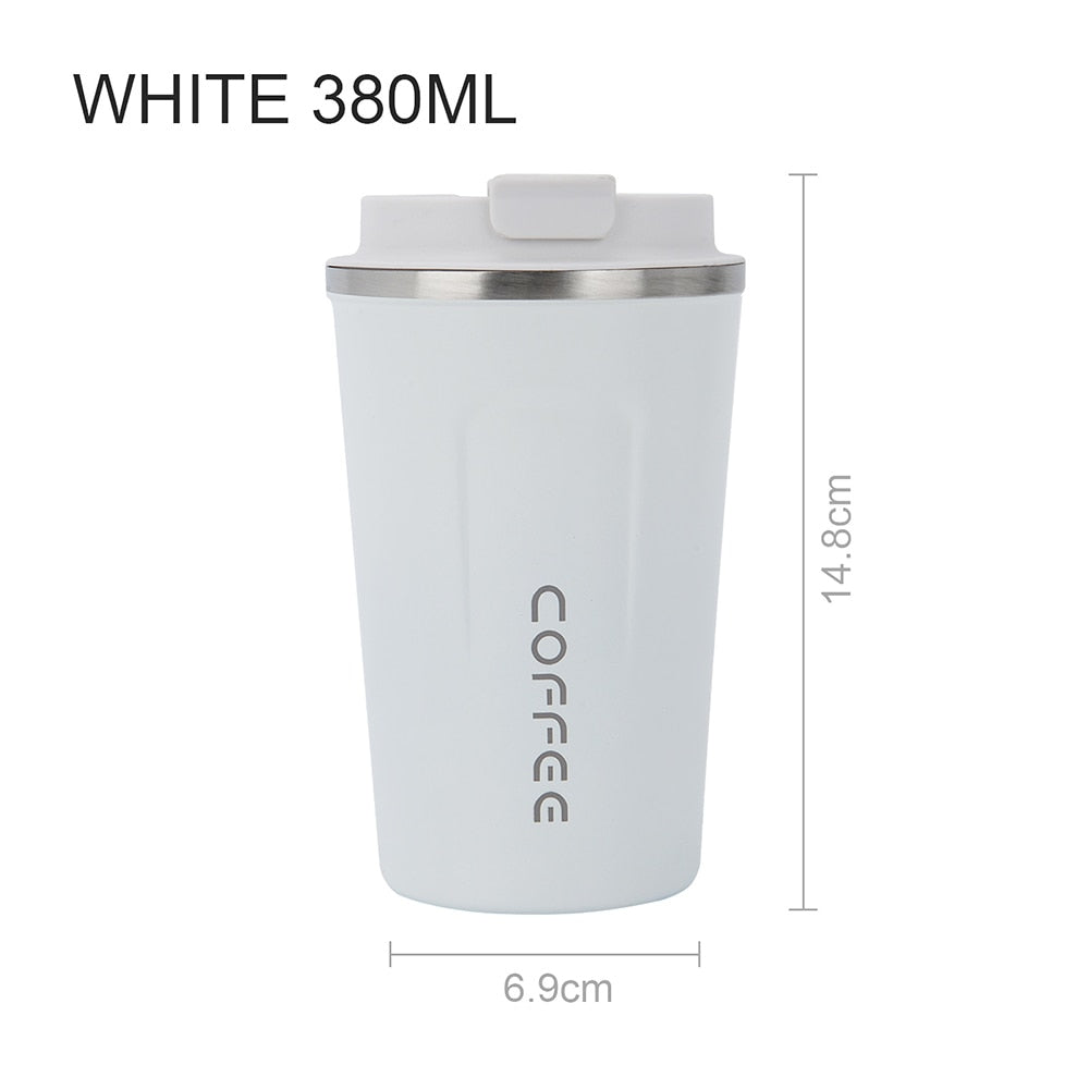 Stainless Steel Coffee Thermos Mug 380/510ml Multipurpose Portable Car Vacuum Flasks Cup Fitness Running Gym Sport Water Bottler