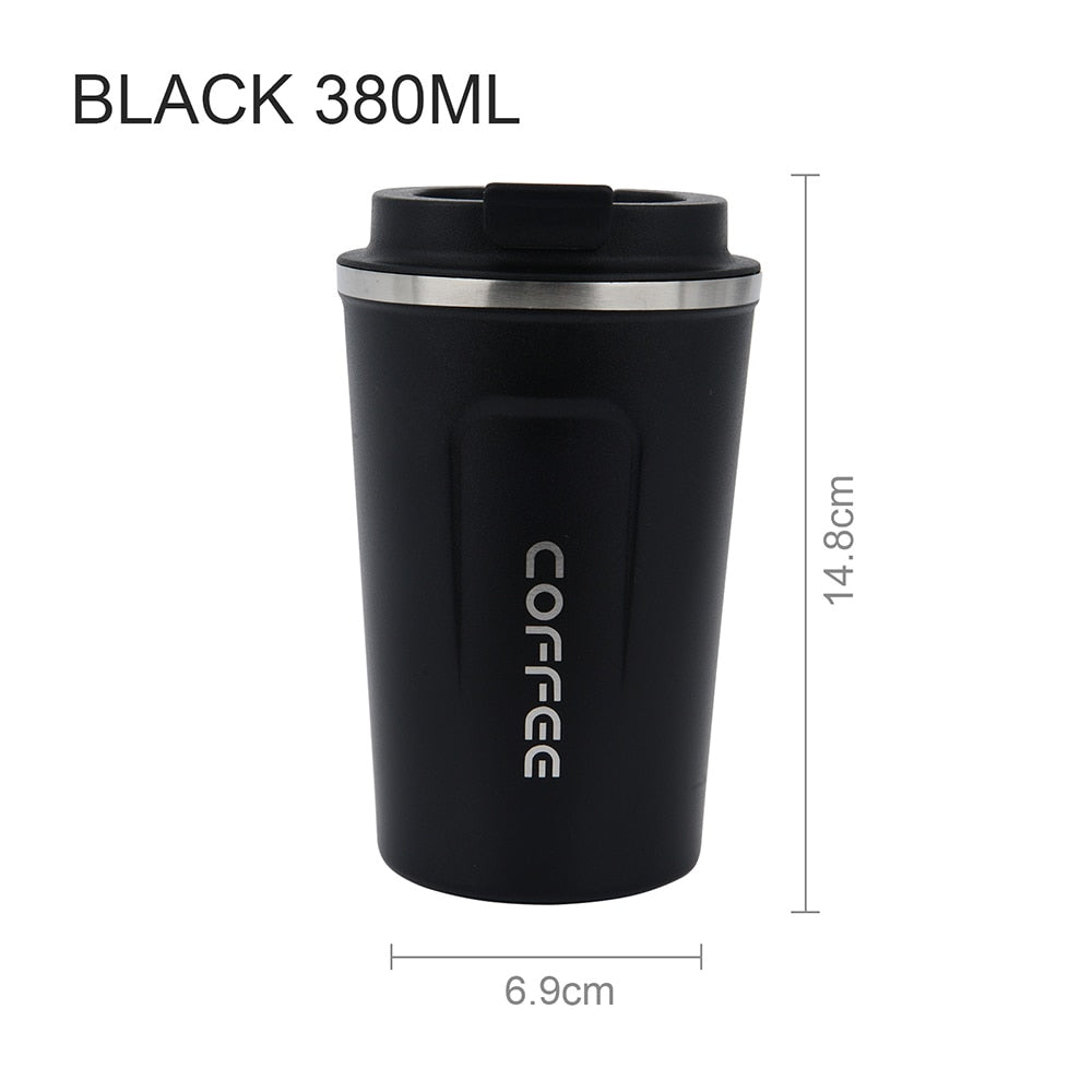 Stainless Steel Coffee Thermos Mug 380/510ml Multipurpose Portable Car Vacuum Flasks Cup Fitness Running Gym Sport Water Bottler