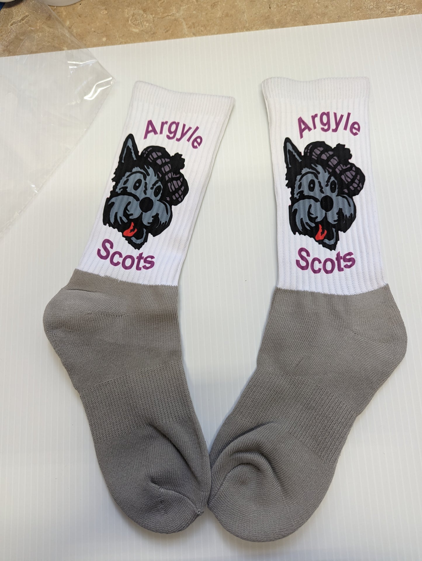 Socks Argyle Scotts Logo